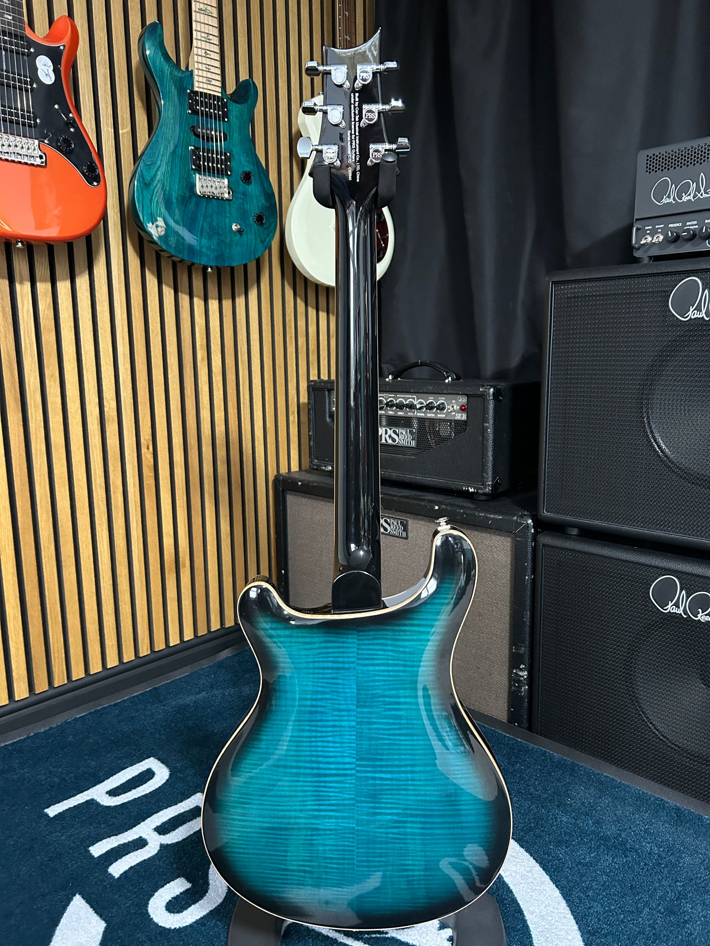 SE Hollowbody II Piezo - Peacock Blue Burst