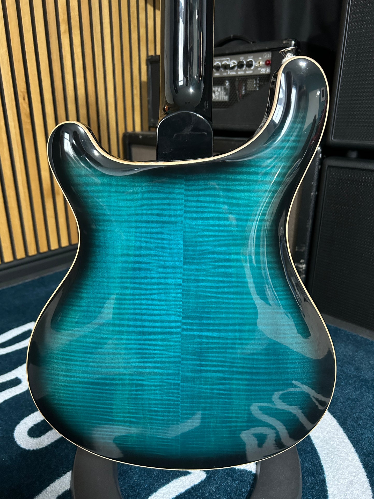 SE Hollowbody II Piezo - Peacock Blue Burst