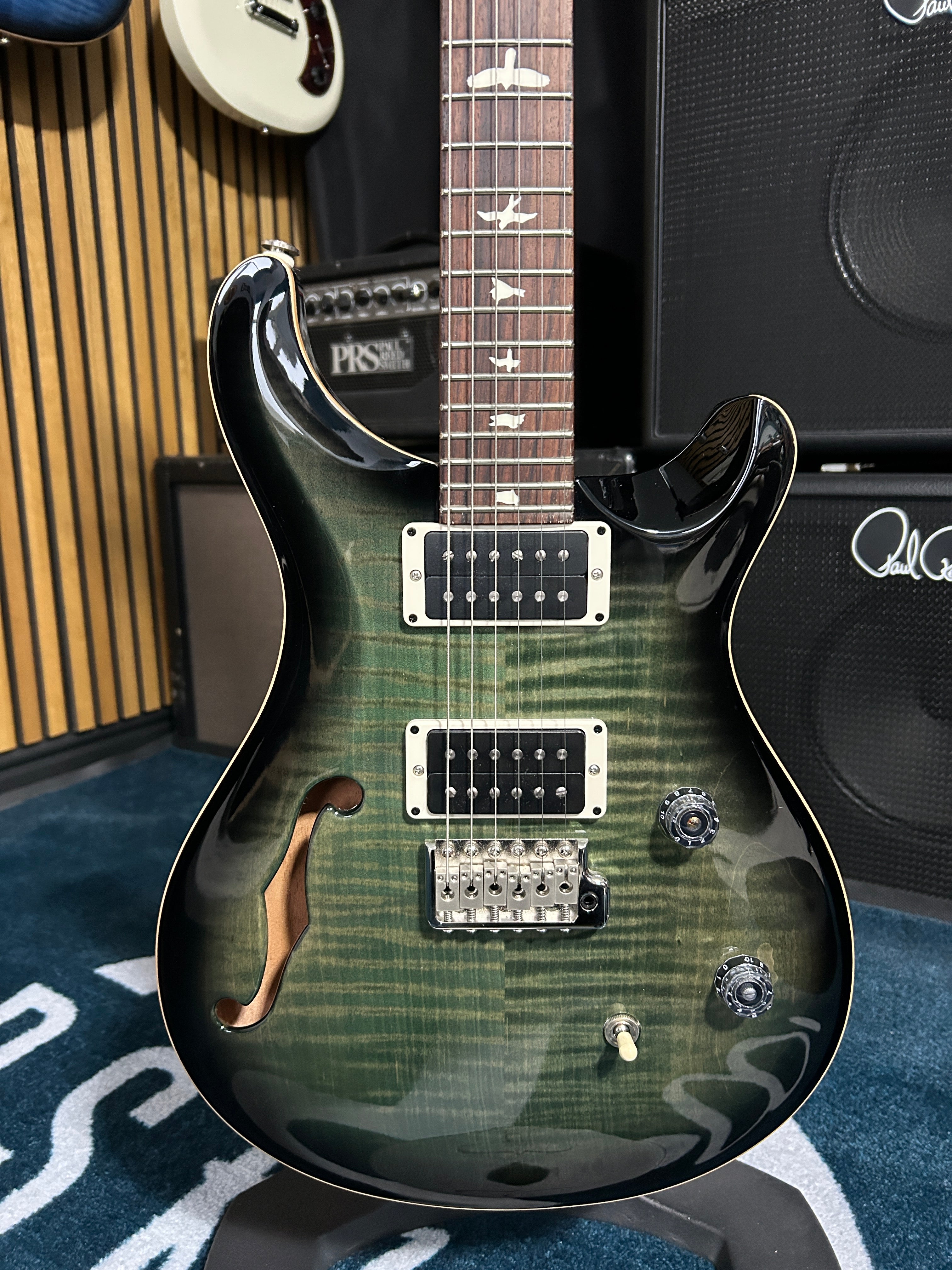 Gray Faded hollow semi CE24 PRS ギター Black Righteous – Black Gray Faded - Semi-Hollow 24 CE Smith Reed Paul ギター