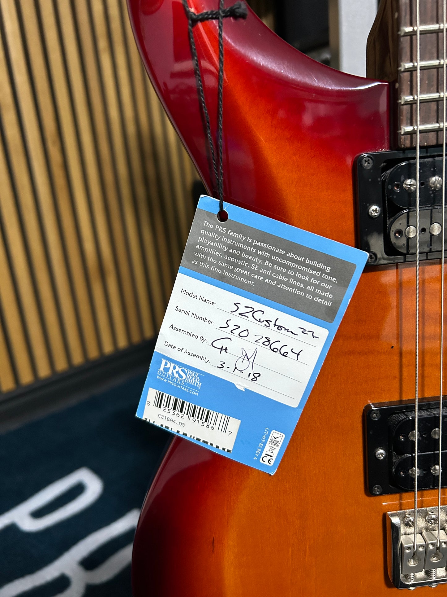 S2 Custom 22 - Dark Cherry Sunburst