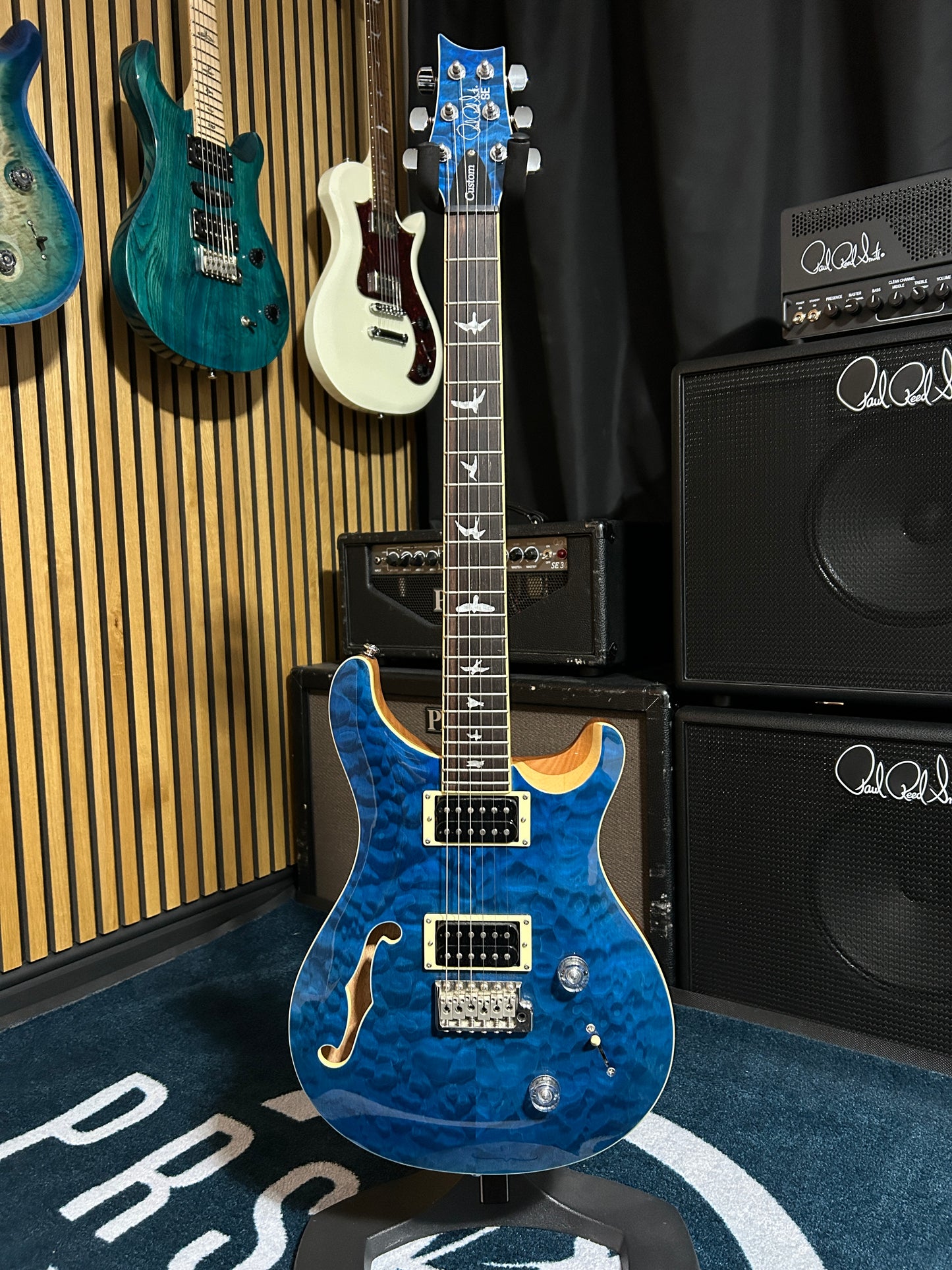 SE Custom 22 Semi Hollow - Blue Matteo